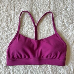 Lululemon flow Y bra nulu in vivid plum